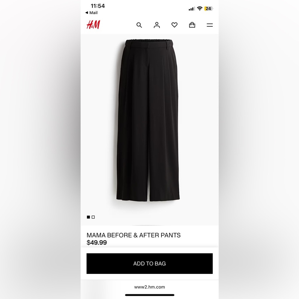 H&M Mama Before & After Pants
